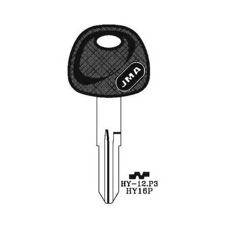 Jma JMA: Hyundai Kia 10 Cut Plastic Head Key Blank HY-12.P (HY16P) JMA-HY12P3